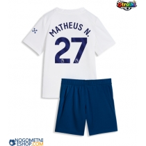 Otroški Nogometni dresi Manchester City Matheus Nunes #27 Tretji 2026-27 Kratek Rokav (+ Kratke hlače)